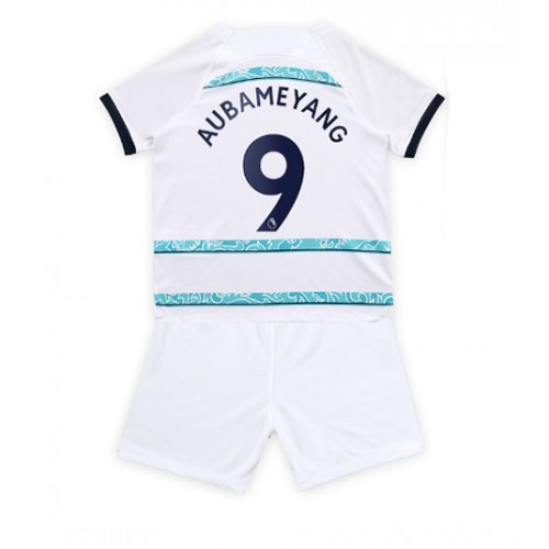 Chelsea Aubameyang #9 Bortedraktsett Barn 2022-23 Kortermet (+ Korte bukser) Chelsea Aubameyang #9 Bortedraktsett Barn 2022-23 Kortermet (+ Korte bukser)